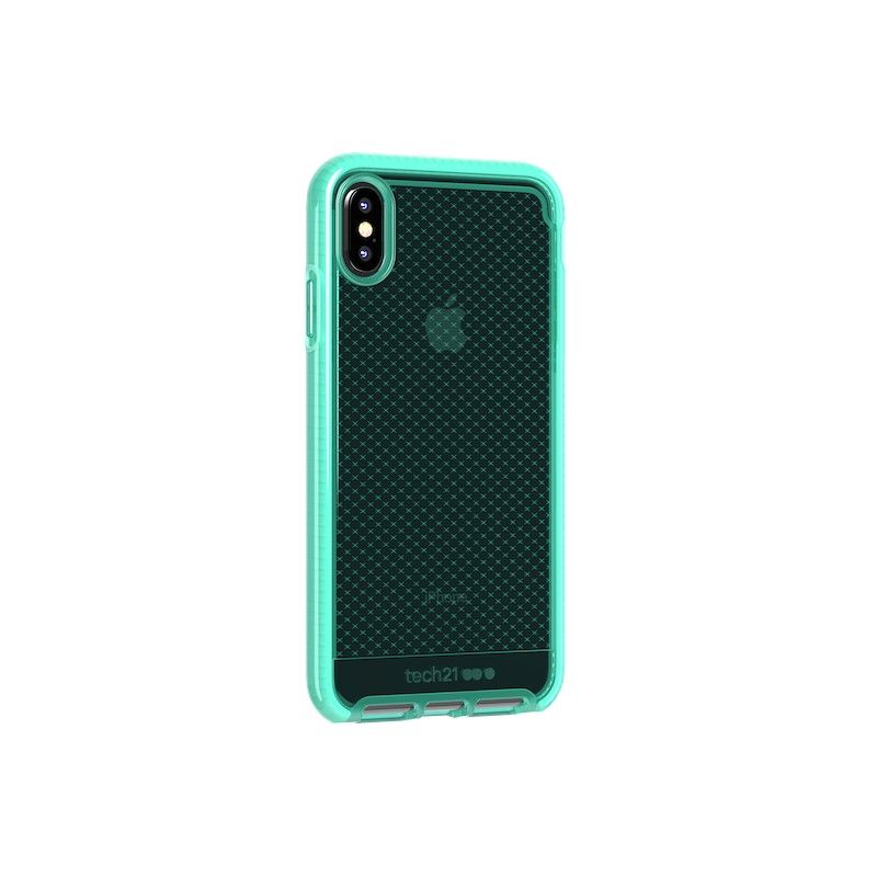 Capa Tech21 Evo Check para iPhone XS Max - Neon Aqua