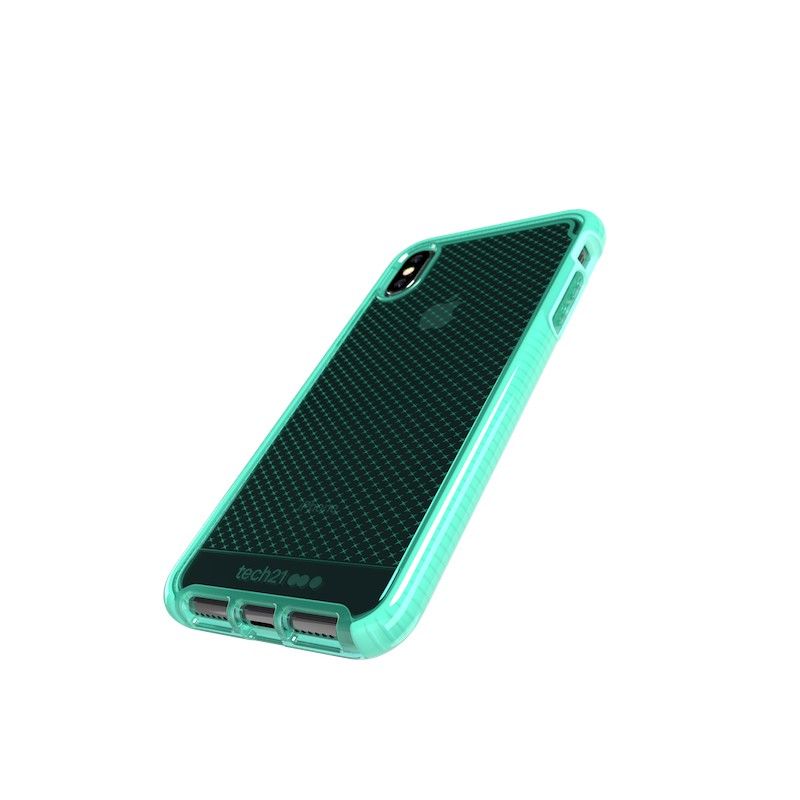 Capa Tech21 Evo Check para iPhone XS Max - Neon Aqua