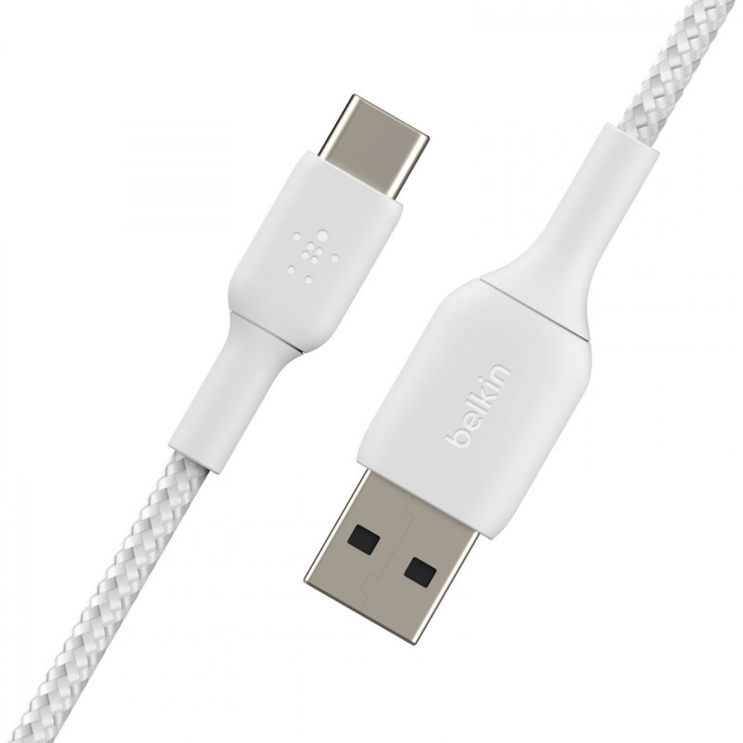 Cabo USB-A para USB-C Belkin BOOST CHARGE Braided 1 m Branco