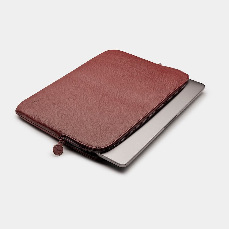 TRUNK Sleeve MB Pro e Air 13 Apple Peel Vegan Leather Wine R