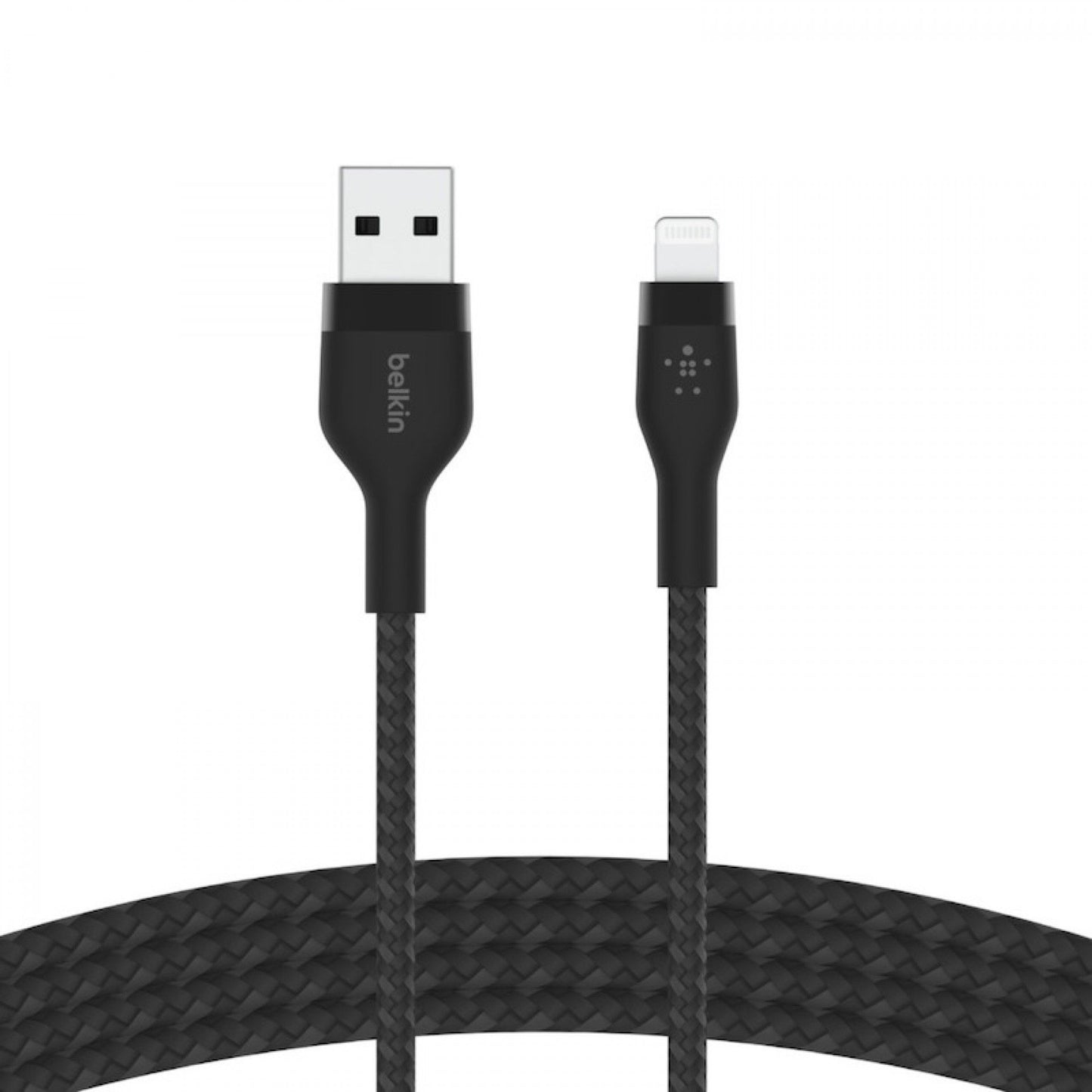 Belkin Cabo Boost CH Pro Flex Braid Sili USB-A to LTG 1M BLK