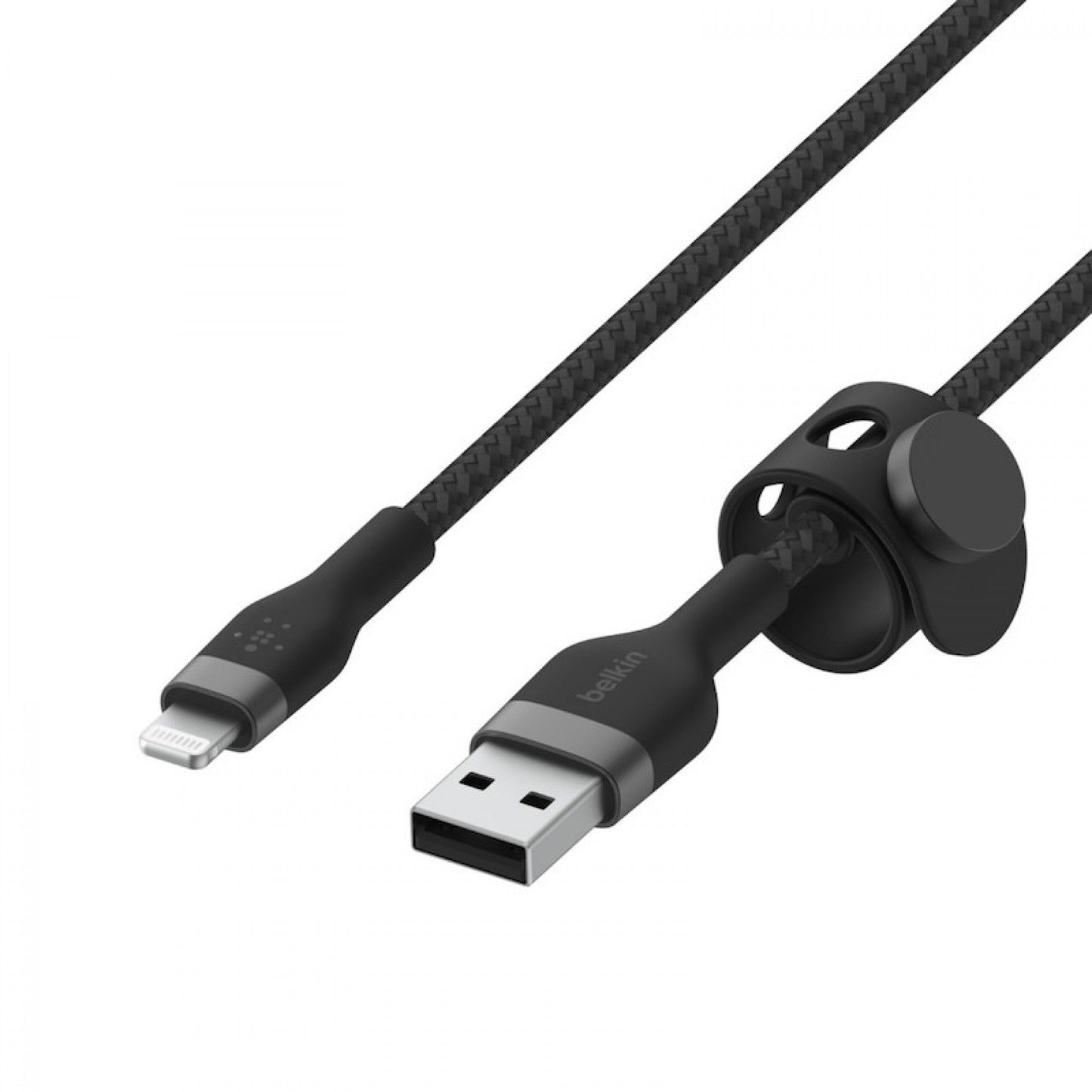 Belkin Cabo Boost CH Pro Flex Braid Sili USB-A to LTG 1M BLK