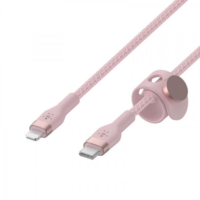 Belkin Cabo Boost CH Pro Flex Braid Sili USB-C to LTG 1M PK