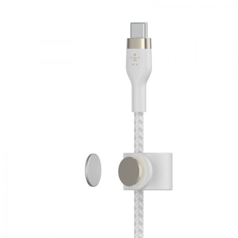 Cabo Belkin Boost Charge Pro Flex Braided Silicone USB-C USB-C 1 m - Branco