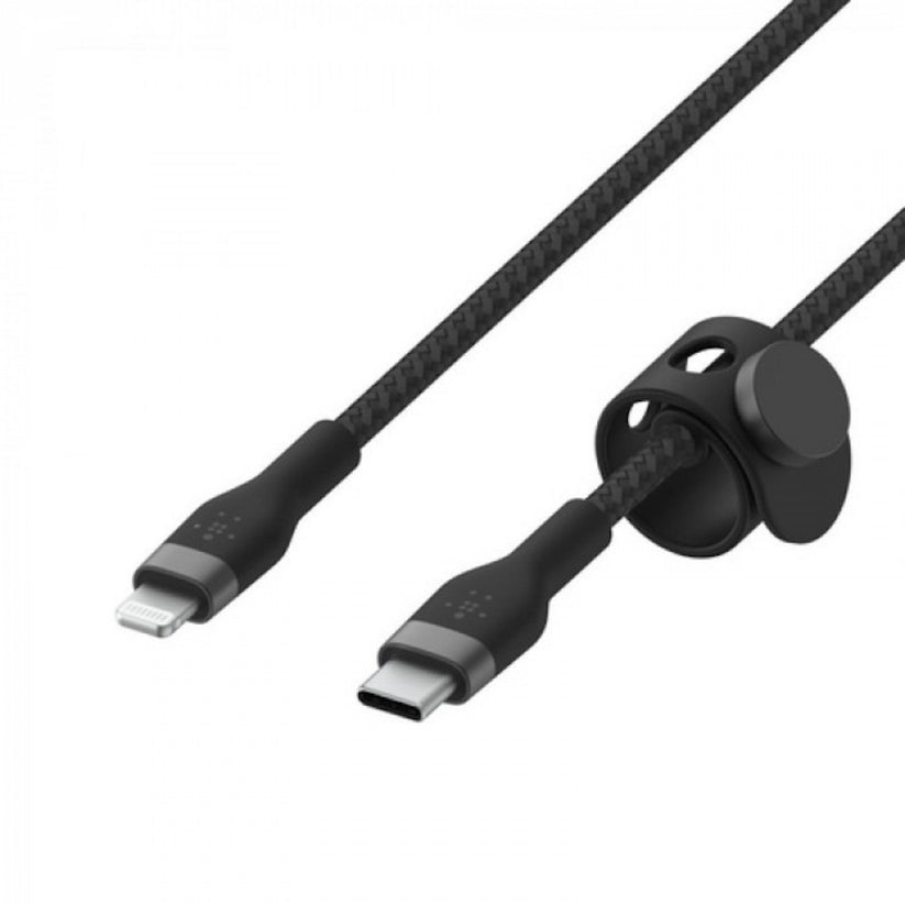 Belkin Cabo Boost CH Pro Flex Braid Sili USB-C to LTG 2M BLK