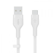 Cabo Belkin Boost Charge Flex Silicone USB-A para USB-C 2 m - Branco