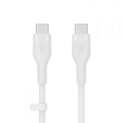 Cabo Belkin Boost Charge Flex Silicone USB-C para USB-C 1 m - Branco