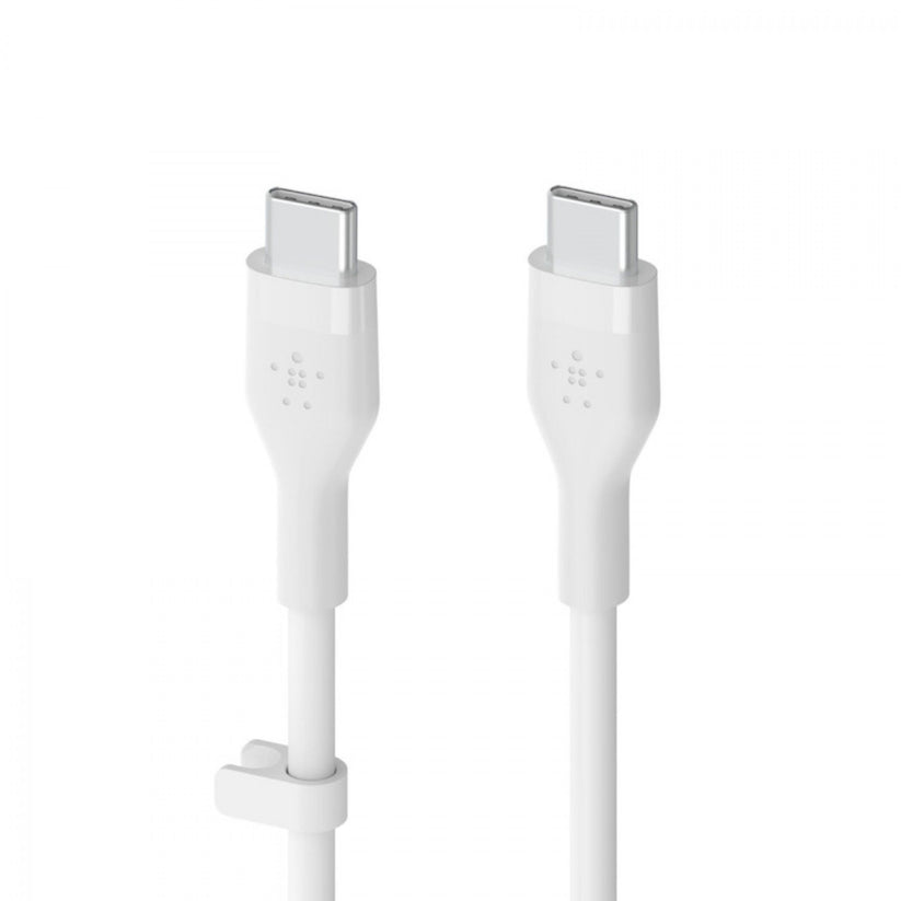 Cabo Belkin Boost Charge Flex Silicone USB-C para USB-C 1 m - Branco