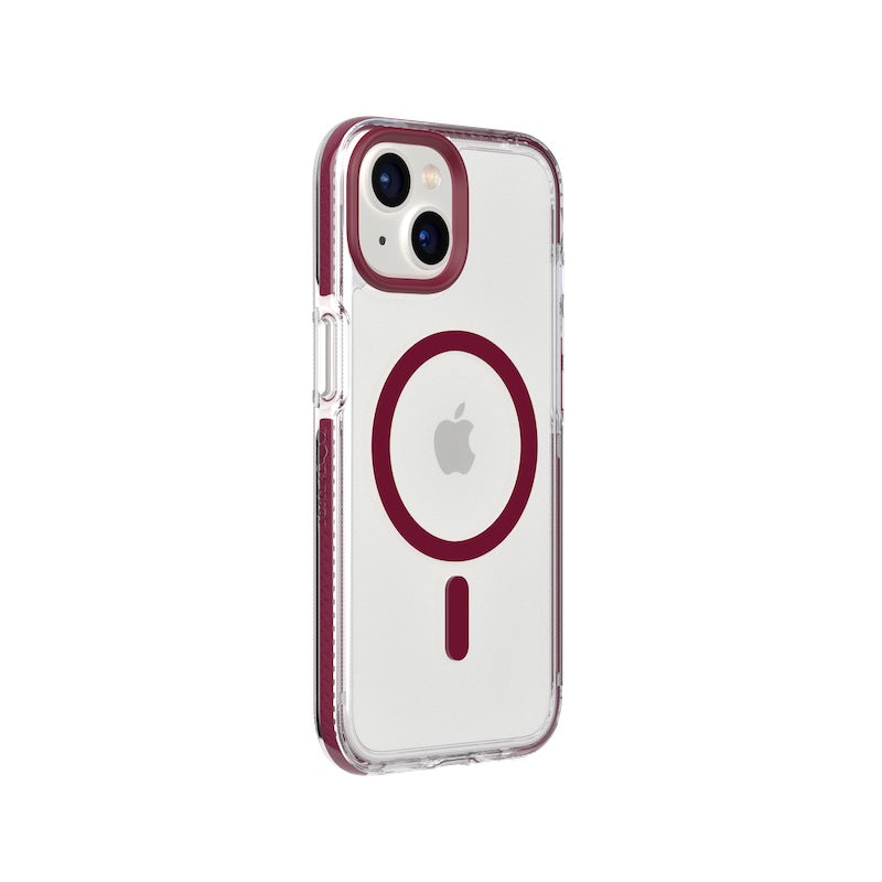 TECH21 iPhone 14 Evo Crystal w/MagSafe Burgundy