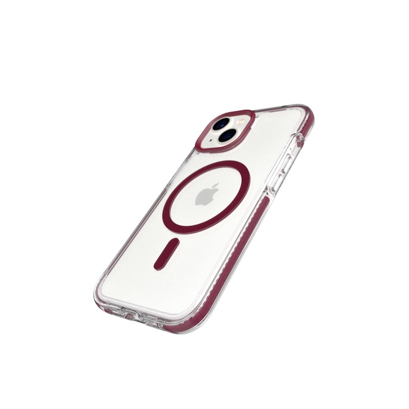 TECH21 iPhone 14 Evo Crystal w/MagSafe Burgundy