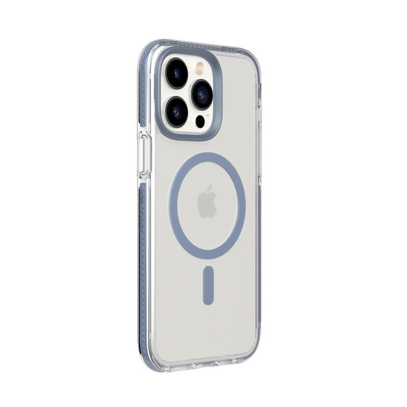 Capa para iPhone 14 Pro Max TECH21 Evo Crystal com MagSafe - Azul Aço