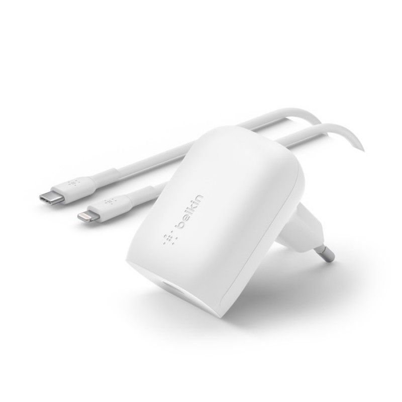 BELKIN Carregador 30W USB-C PD PPS + CABO 1 m USB-C/LIGHT WH