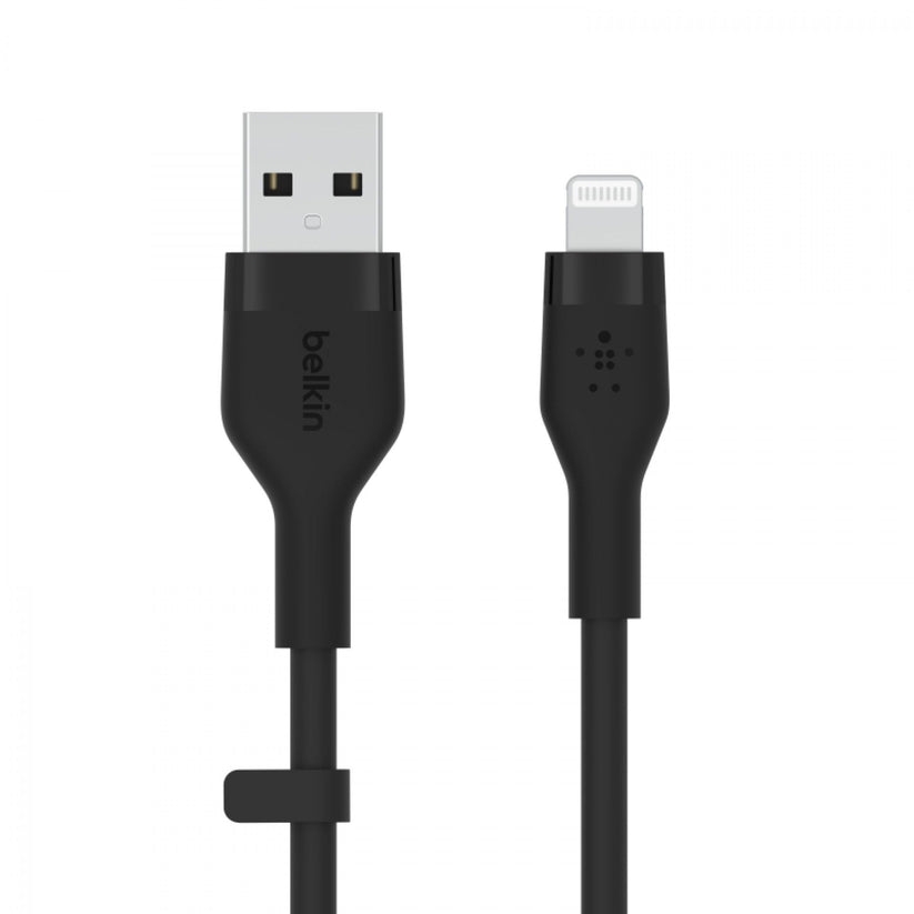 Belkin Cabo Boost Charge Flex Silic USB-A to LTG 1M BLK