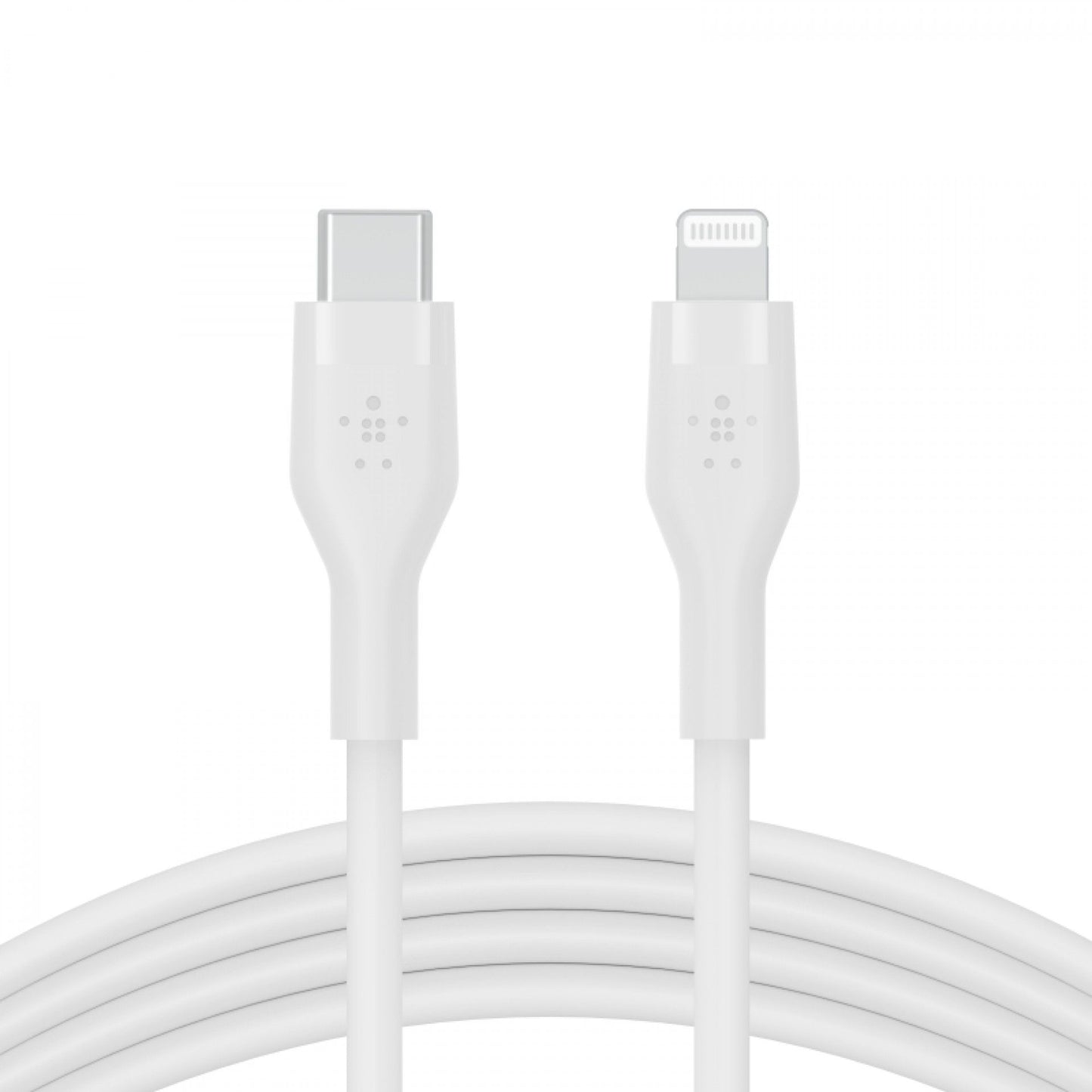 Cabo Belkin Boost Charge Flex Silicone USB-C para Lightning 1 m - Branco