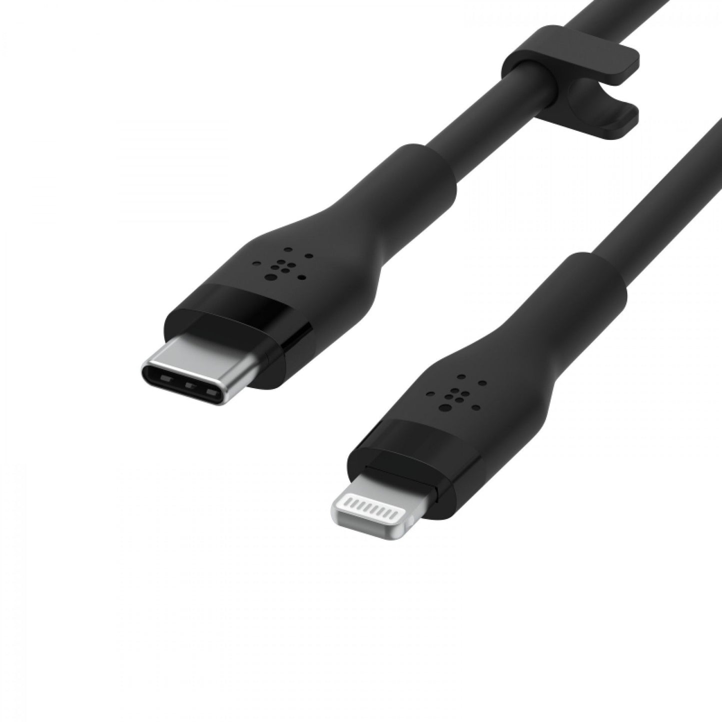 Cabo Belkin Boost Charge Flex Silicone USB-C para Lightning 2 m - Preto