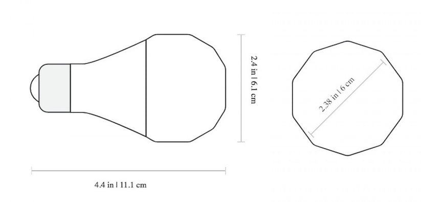 Nanoleaf - Lâmpada A60/E27 Smart Bulb (3x pack)