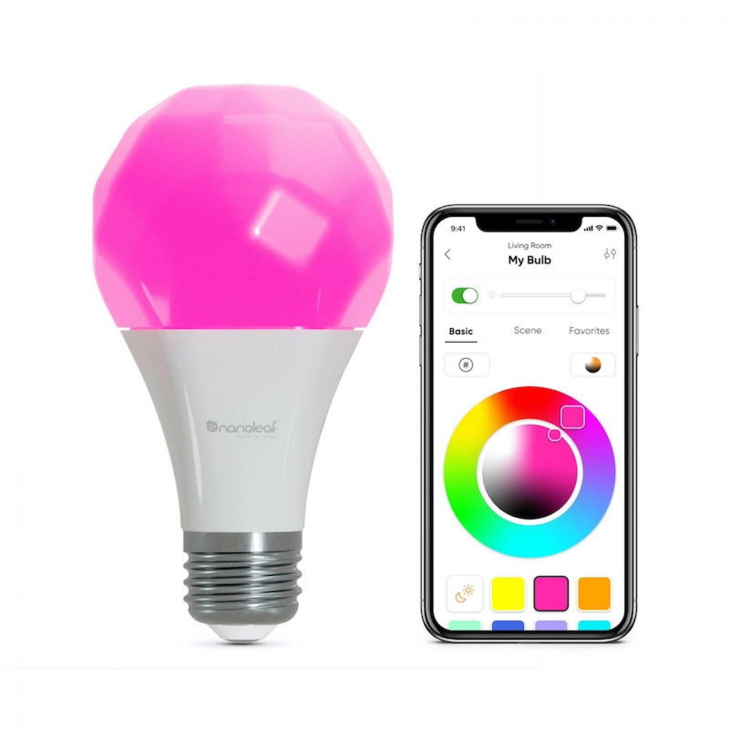 Nanoleaf - Lâmpada A60/E27 Smart Bulb (3x pack)