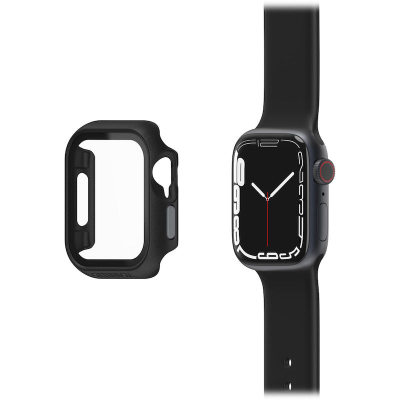 Capa de proteção para Apple Watch 8/7 de 41 mm (relógio e ecrã))- Preto