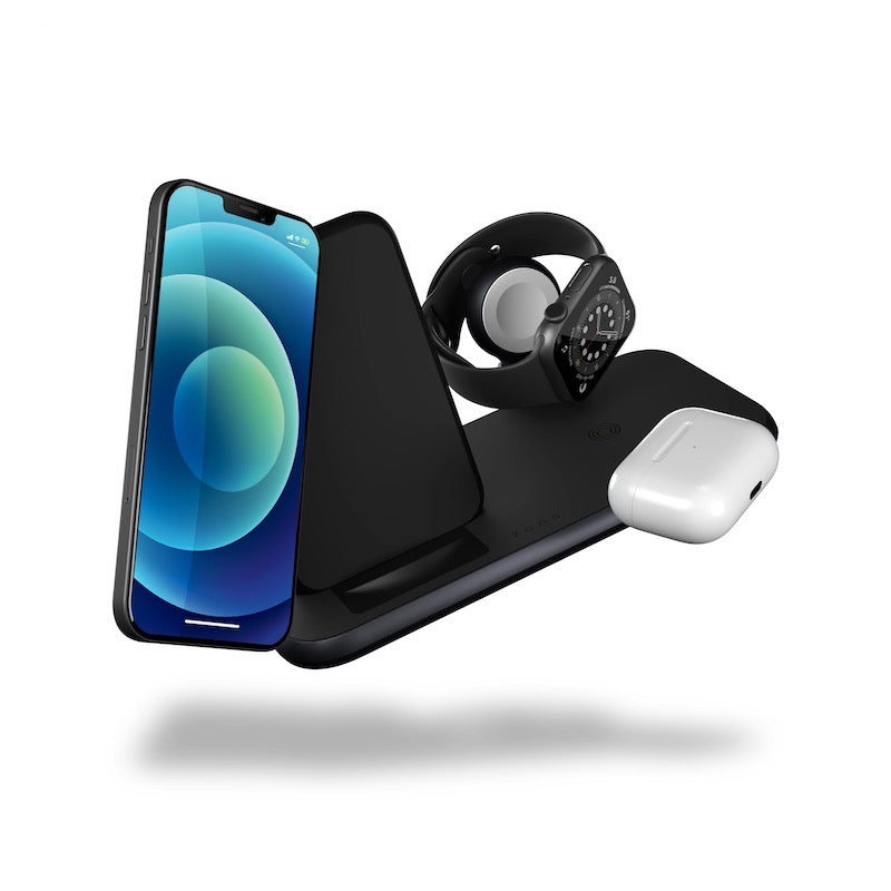 Zens Aluminium 4-in-1 Stand Wireless Charger with 45W USB