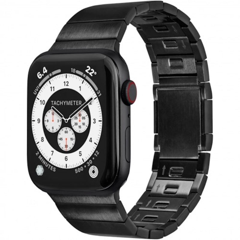 Bracelete para Apple Watch Laut Links 2.0, 42 a 49 mm- Preto