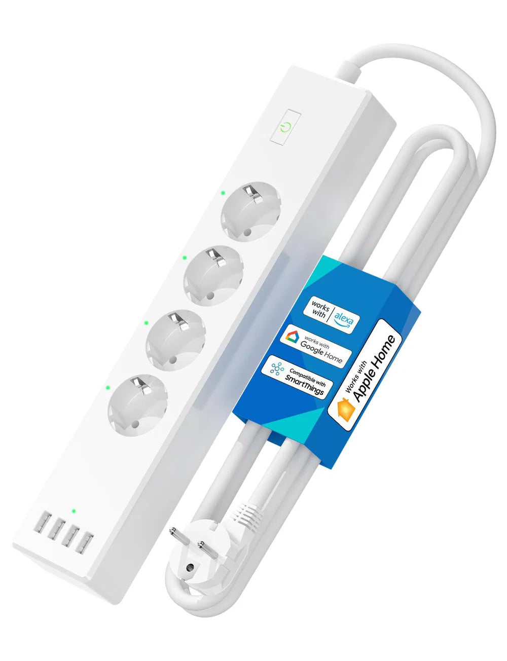 Meross Smart Wi-Fi Power Strip 4AC+4USB Apple HK