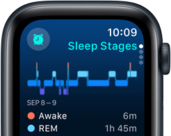 Registo de sono no Apple Watch SE