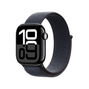 Apple Watch Series 10 GPS, Caixa em alumínio preto brilhante de 42 mm com Loop desportiva tinto