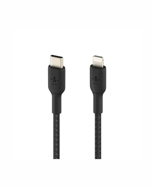 Belkin Cabo BOOST CHARGE Lightning USB-C Braided 1m Black