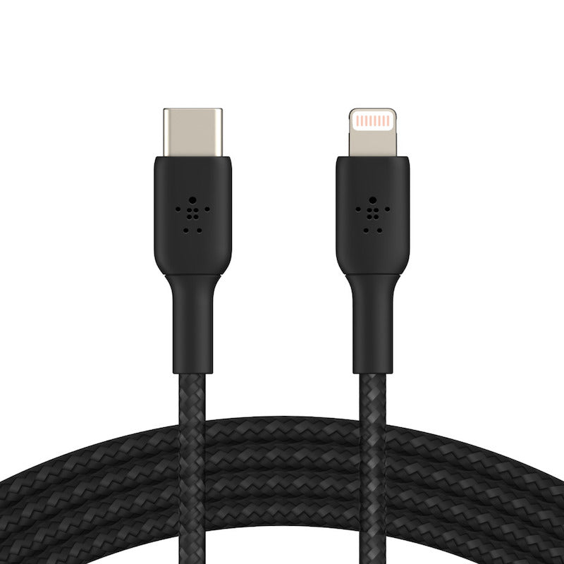 Belkin Cabo BOOST CHARGE Lightning USB-C Braided 1m Black