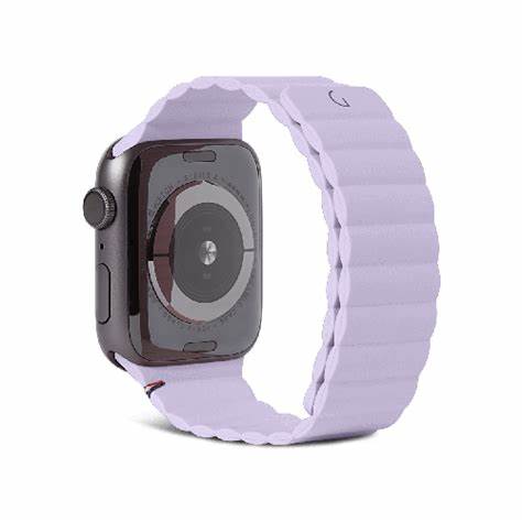 Bracelete Magnética DECODED Silicone Traction para Apple Watch 42 a 45 mm - Lavanda