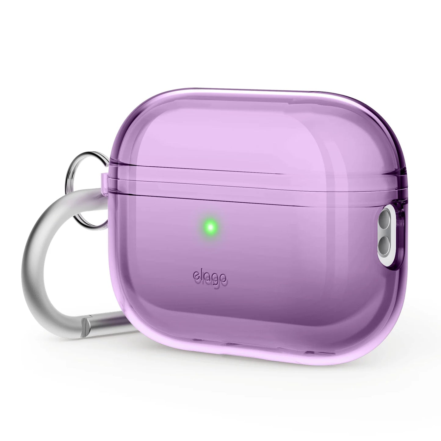 Capa para AirPods 2 TPU com mosquetão - Roxo escuro