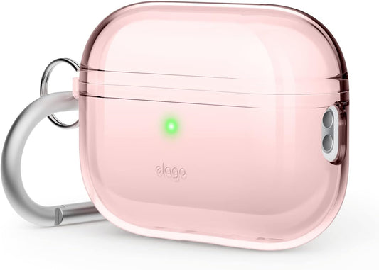 Capa para AirPods 2 TPU com mosquetão - Lovely Pink