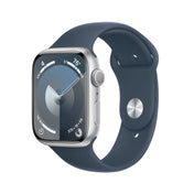 Apple_Watch_Series_9_GPS_45mm_Silver_Aluminum_Storm_Blue_Sport_Band_PDP_Image_Position-1__WWEN