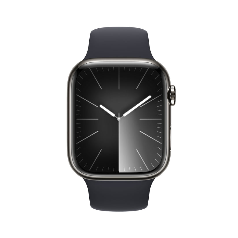 Apple_Watch_Series_9_LTE_45mm_Graphite_Stainless_Steel_Midnight_Sport_Band_PDP_Image_Position-2__WWEN