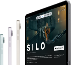 iPad Air a mostrar vídeo em streaming com uma ligação wireless incrivelmente rápida