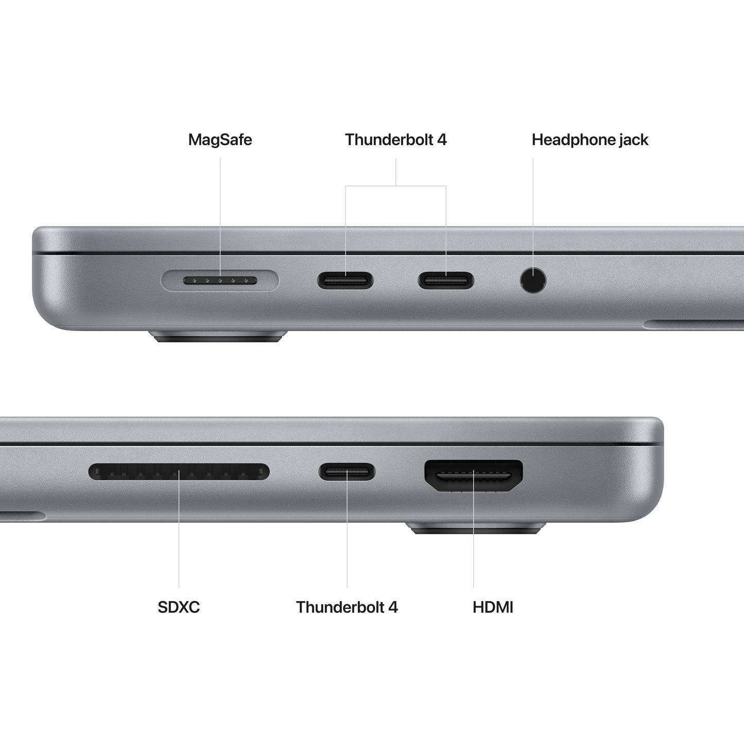 MacBook Pro de 14 polegadas: Processador M2 Max da Apple com CPU 12‑core e GPU 30‑core, 1 TB SSD - Cinzento sideral