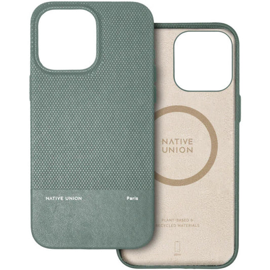 Capa Native Union (RE)CLASSIC para iPhone 15 Pro Max - Slate Green