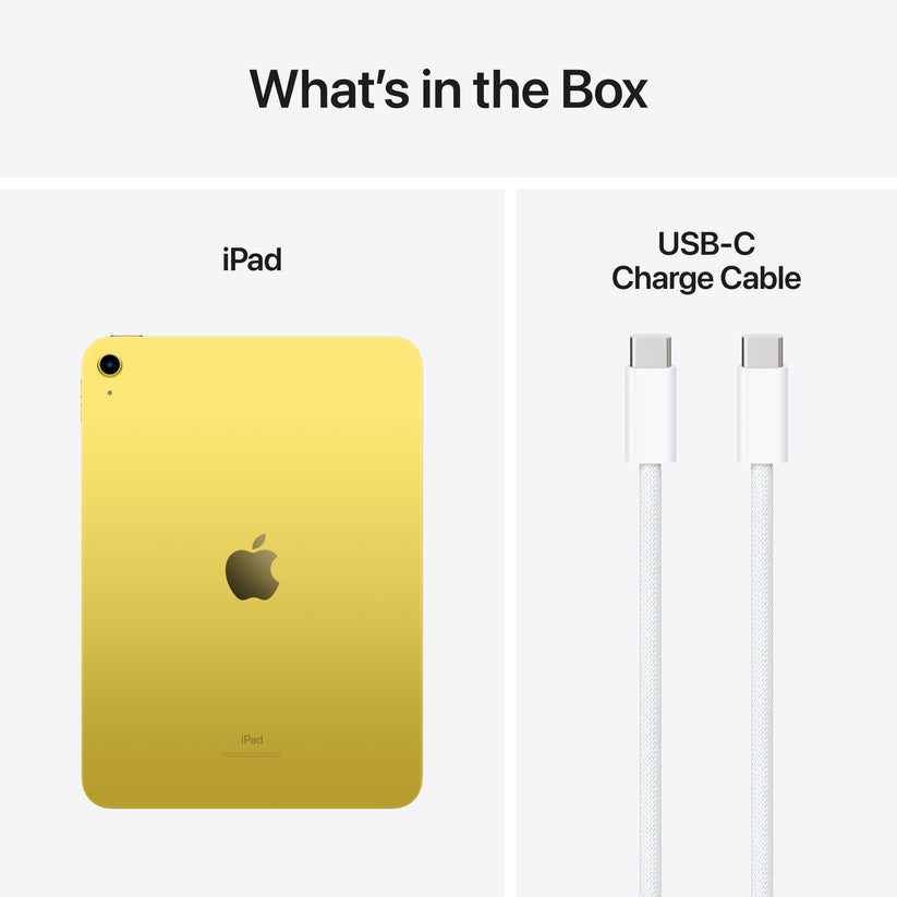 iPad de 10,9 polegadas Wi-Fi + Cellular 256 GB - Amarelo (10.ª geração)