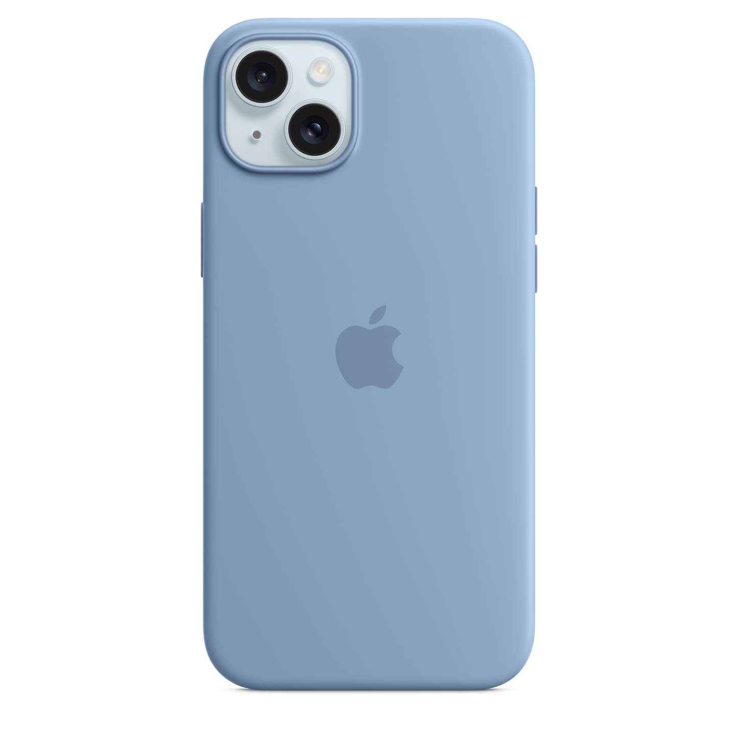 Capa em silicone com MagSafe para iPhone 15 Plus - Azul‑inverno