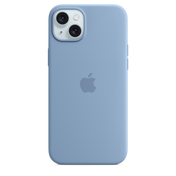 Capa em silicone com MagSafe para iPhone 15 Plus - Azul‑inverno