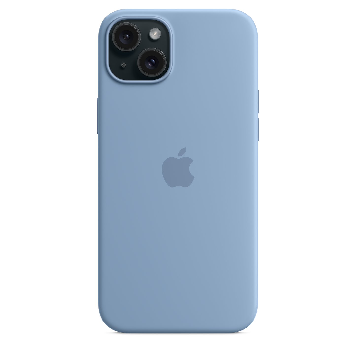 Capa em silicone com MagSafe para iPhone 15 Plus - Azul‑inverno