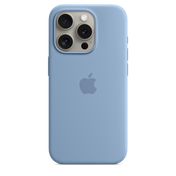 Capa em silicone com MagSafe para iPhone 15 Pro - Azul‑inverno